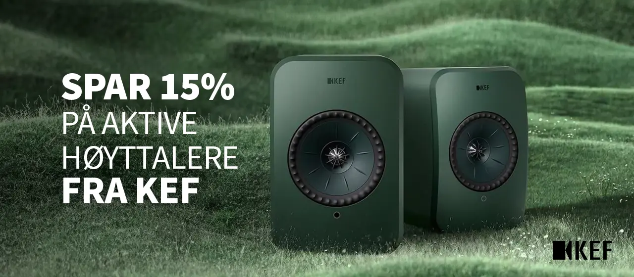 KEF rabattkampanje 15% banner